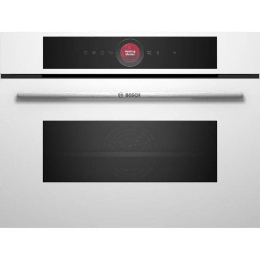 Horno Compacto Bosch CMG7241B1 45L 60cm Hidrolítico con Microondas WiFi Blanco