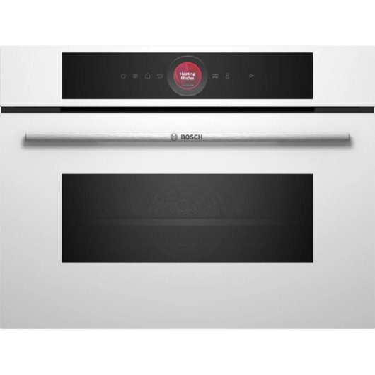 Horno Compacto Bosch CMG7241B1 45L 60cm Hidrolítico con Microondas WiFi Blanco