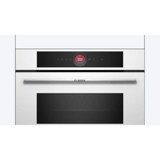 Horno Compacto Bosch CMG7241B1 45L 60cm Hidrolítico con Microondas WiFi Blanco