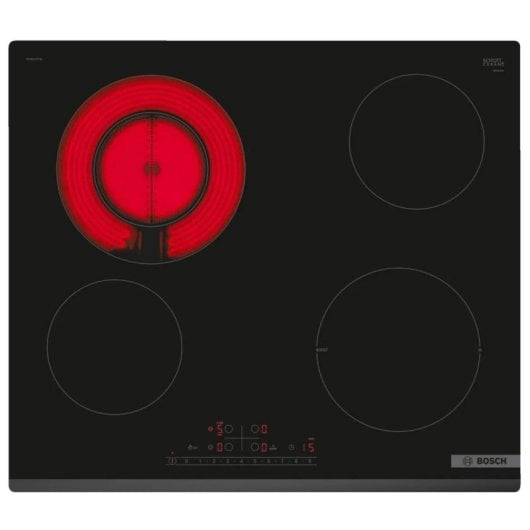 Bosch PKF631FP3E Schwarze Keramik-Kochfeld 60 cm mit 4 Kochzonen und 6900 W Leistung