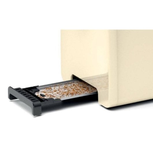 Tostadora Bosch TAT4P427 970W Crema y Negro - 2 Rebanadas, Control Giratorio