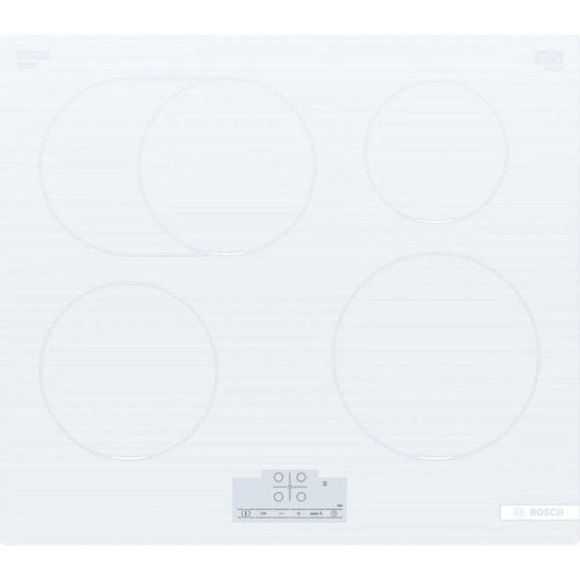 Plaque à Induction Bosch PIF612BB1E 7400W Blanche, 60 cm, 4 Zones
