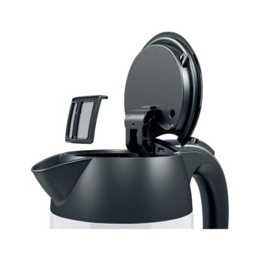 Chaleira Elétrica Bosch TWK3P421 1,7L 2400W Aço Inoxidável Preto Branco