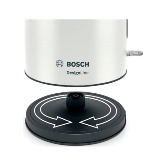 Chaleira Elétrica Bosch TWK3P421 1,7L 2400W Aço Inoxidável Preto Branco
