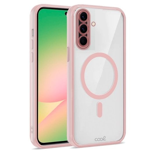 Cool Capa para Samsung A566 Galaxy A56 5G com rebordo rosa magnético