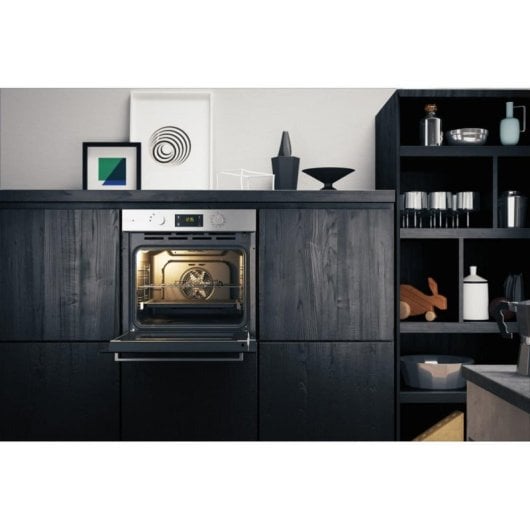 Forno elétrico Hotpoint FA3S844PIX 71L Inox com função pirolítica e 6 programas