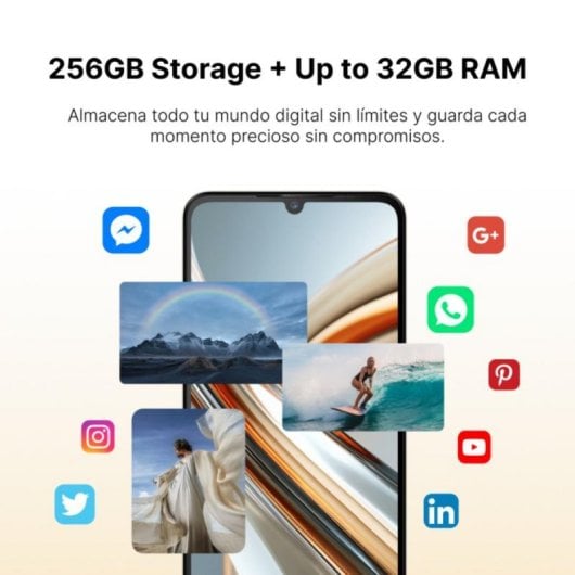 Smartphone Ainuevo Neo S25 Pro 8GB RAM 256GB 5G 6.75" 120Hz NFC Carga Rápida 20W Negro
