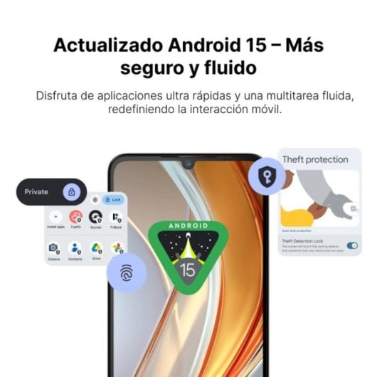 Smartphone Ainuevo Neo S25 Pro 8GB RAM 256GB 5G 6.75" 120Hz NFC Carga Rápida 20W Negro