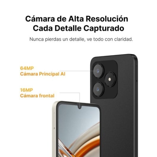 Smartphone Ainuevo Neo S25 Pro 8GB RAM 256GB 5G 6.75" 120Hz NFC Carga Rápida 20W Negro