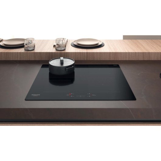 Placa de inducción Hotpoint HQ2960SNE 7200W 58cm control táctil 4 zonas integrada negra