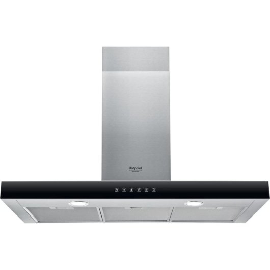 Campana extractora Hotpoint HHBS 9.8F LT X/1 Recirculación 90cm LED acero inoxidable control táctil