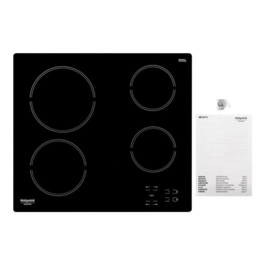 Placa de Indução Hotpoint HR631C 6200 W Negra 58 cm 4 Zonas Touch Control