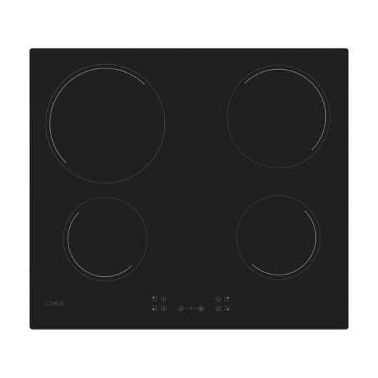 Placa Vitrocerámica Candy CH64CCB/4U2 59cm 4 Zonas Vidrio Cerámico Negra Integrada