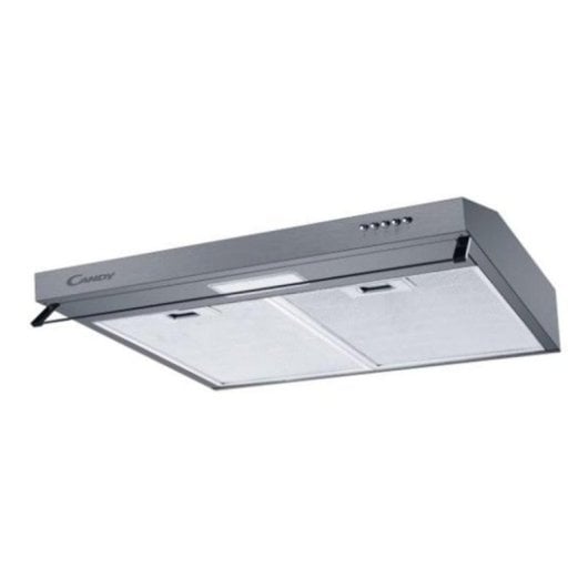 Campânula Extractora Candy CFT62/4S Canalizada 600mm LED Carbón Activado 3 Velocidades