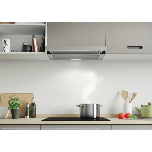 Campana extractora Candy CBT-625/2X/1/4U Recirculación/Conducción 60cm LED filtro aluminio