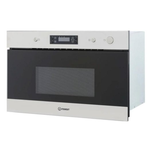 Microondas Indesit MWI 6211 IX 22 Litros 750W Integrado com Funções Descongelar e Reaquecer