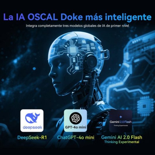 OSCAL Pilot 3 12GB/256GB/6.78" Preto Robusto