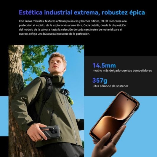 Smartphone OSCAL Pilot 3 12GB 256GB 5G Rugged 7500mAh Android 15