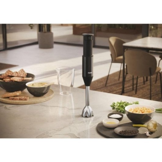 Haier I-Master Serie 5 Handmixer 1000W mit 3 laser-geschärften Klingen, Metallgehäuse, 0,9 L