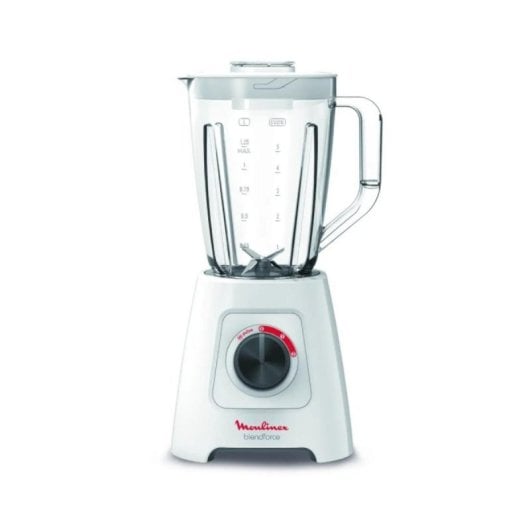 Licuadora Moulinex Blendforce II 600W 2L Picahielos Plástico Blanco Cuchillas Inoxidable