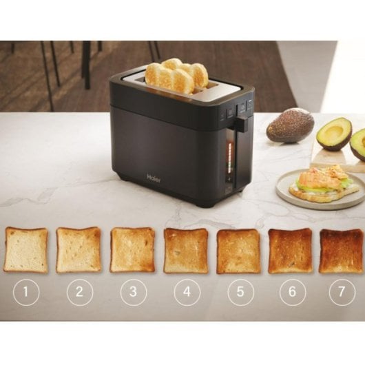 Haier I-Master Serie 5 1150W Toaster mit 7 Röststufen und 21 Programmen