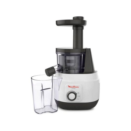 Exprimidor lento Moulinex ZU150110 150W, 0.8L, presión en frío, negro/blanco, silencioso