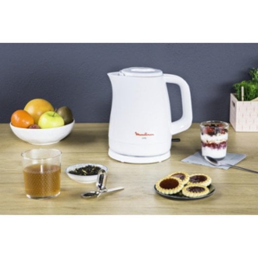 Moulinex BY150100 1,5L 2400W Weiß kabellos mit Überhitzungsschutz und abnehmbarem Filter