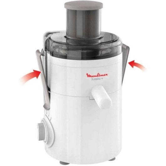 Moulinex JU370110 Centrifugeuse 350W Blanche, Capacité 0,95 L, 2 Vitesses, 60 mm