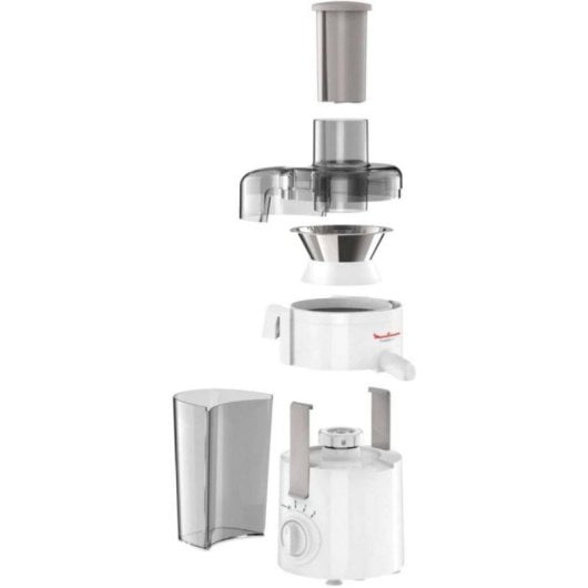 Moulinex JU370110 Centrifugeuse 350W Blanche, Capacité 0,95 L, 2 Vitesses, 60 mm