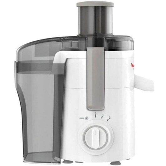 Moulinex JU370110 Centrifugeuse 350W Blanche, Capacité 0,95 L, 2 Vitesses, 60 mm