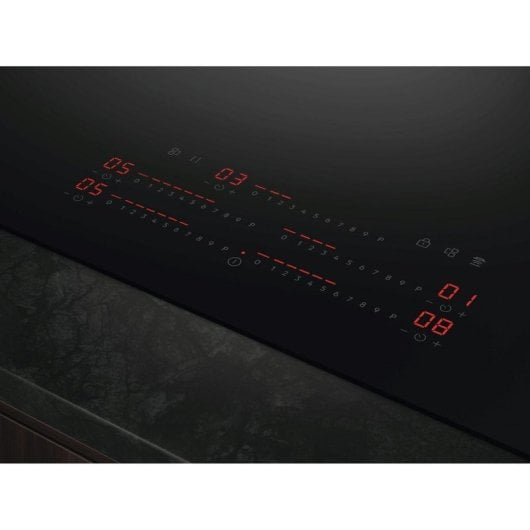 Placa de Indução AEG 5 Zonas 7350W Preto Integrado 90 cm Touch Control