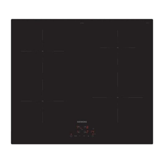 Placa de inducción Siemens iQ100 EU611BEB5E 4 zonas 60cm touch control negro
