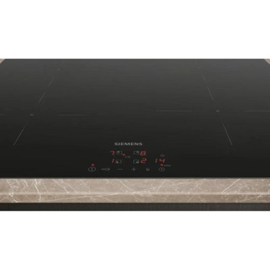 Placa de inducción Siemens iQ100 EU611BEB5E 4 zonas 60cm touch control negro