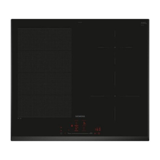 Placa Inducción Siemens EX651HEC1E 4 Zonas 60cm Vidrio Cerámico Negra Integrada WiFi