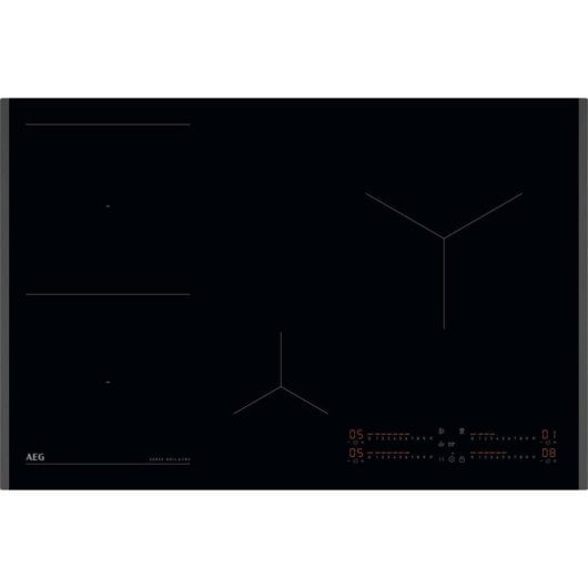 Placa de Inducción AEG TI84IB30FB 80cm 4 Zonas 7350W Stop&Go Hob²Hood Negra Integrada