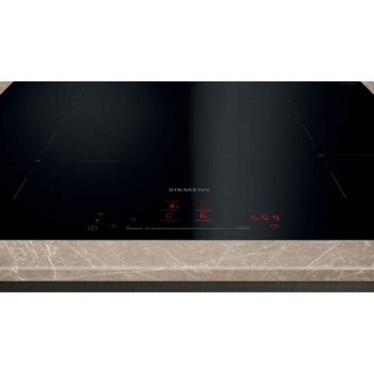 Placa de inducción Siemens EH601HEB1E 60 cm 4 zonas, Touch Control, Vidrio cerámico, Negro