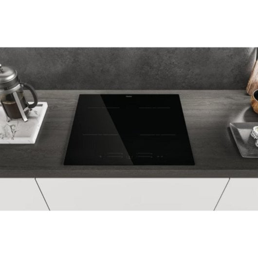 Placa Indução Haier HAISJ64MC 4 Zonas 7000W Preto Vidro Cerâmica 59 cm