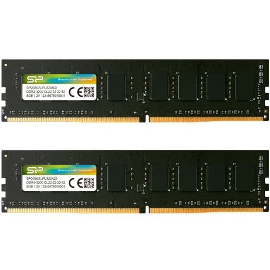 Memoria Ram Silicon Power SP016GBLFU320X22 16GB 2x8GB DDR4 UDIMM 3200MHz CL22