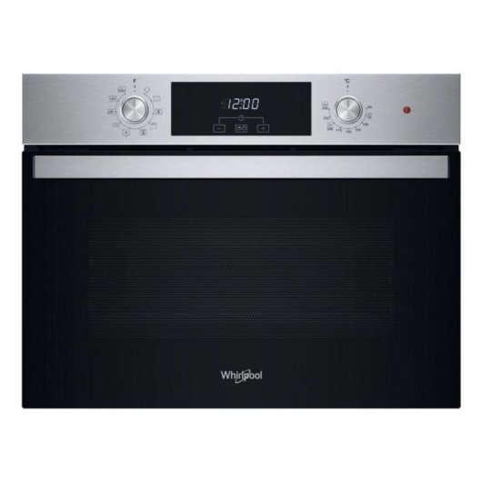 Horno Compacto Whirlpool WCC28UXA 48L 56cm Clase A Cook3 SoftClosing Negro Inox