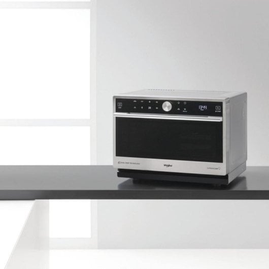 Microondas Whirlpool Supreme Chef MWSC 9133 SX 33L 1000W Grill Convección Steam Control LCD