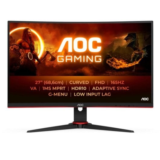 AOC C27G2E/BK 27" Curvo FullHD 165Hz VA 1ms Altavoces HDMI DP 1500R Gaming