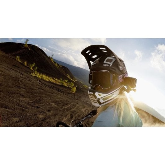 Soporte frontal y lateral para casco GoPro, adhesivo, compatible HERO7/6/5, 45g, negro
