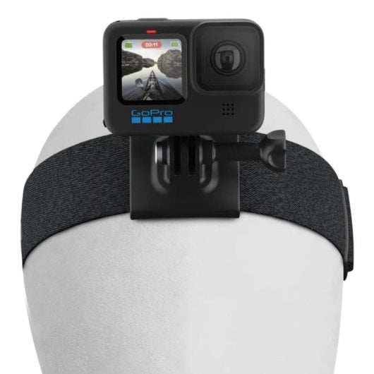 Soporte de cabeza GoPro ACHOM-002, resistente al agua, compatible HERO12/11/10/MAX/9/8/7/6/5, negro, 97g
