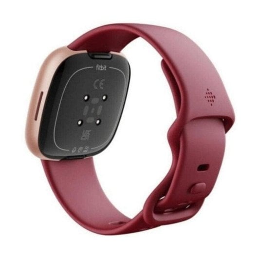 Google Fitbit Versa 4 GPS NFC 40,5mm Écran Tactile Aluminium Rouge S/L Étanche SpO2 Cardio