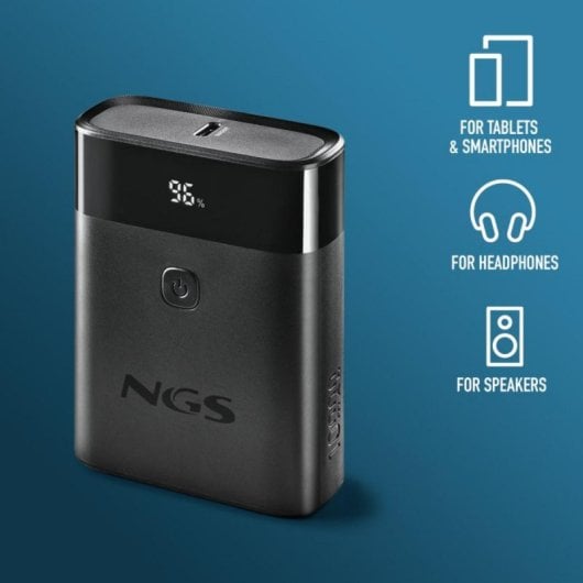 Power Bank 10000 mAh Nero con Ricarica Rapida 22,5W USB-C e USB-A