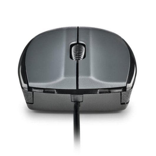 Ratón NGS con cable láser 1200 DPI ambidiestro gris USB