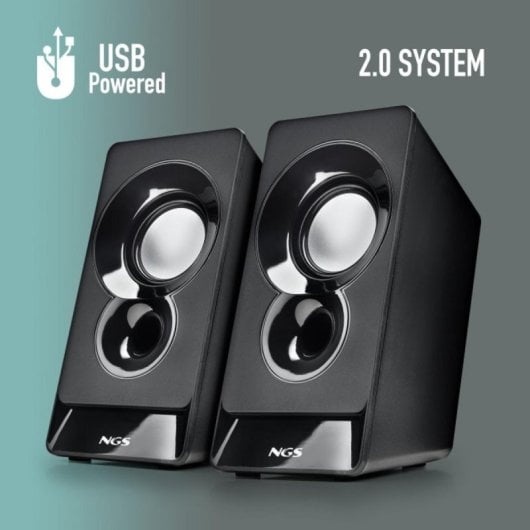 Altavoces NGS 2.0 Alámbricos USB 12W compactos con control de volumen