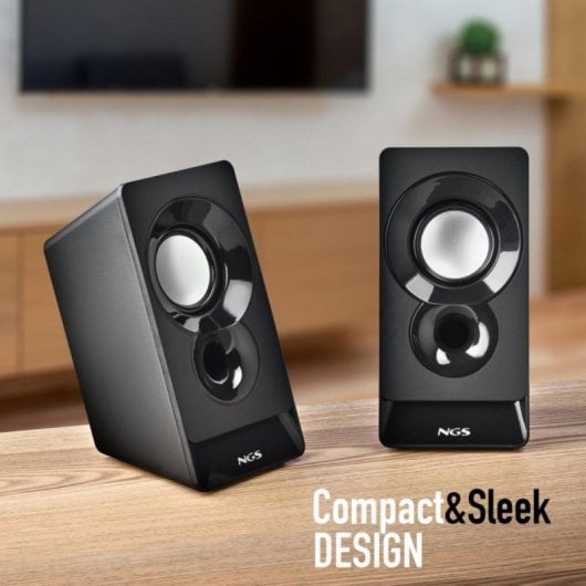Altavoces NGS 2.0 Alámbricos USB 12W compactos con control de volumen
