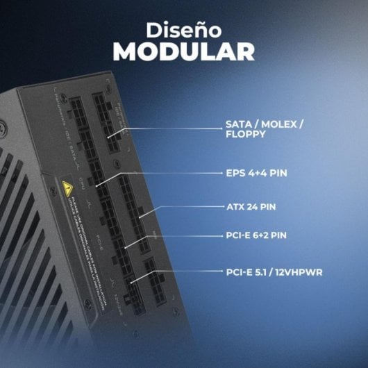 Fuente de Alimentación Orion 1300W Eficiencia Platinum YFT-1T33M-P1 Compatibilidad ATX 3.1 PCIe 5.0