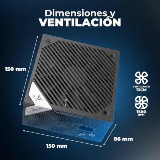 Alimentation Yeyian 850W Certification 80+ Gold Modèle YFG-8503M-P1 Extras modulaire
